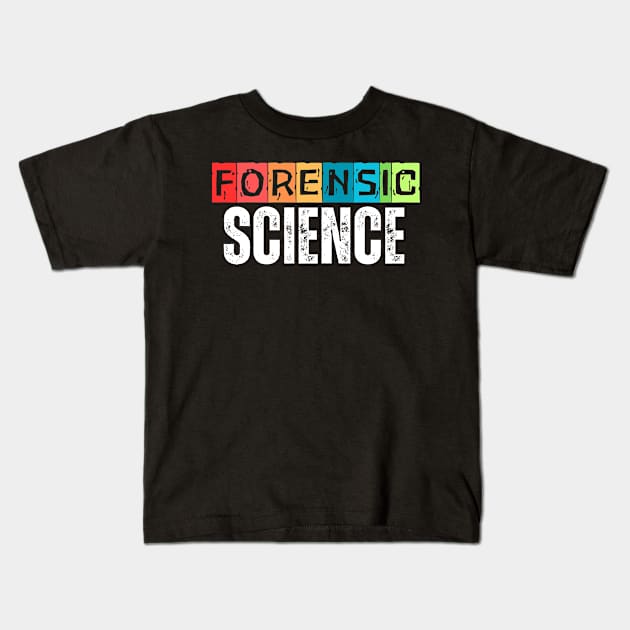 Forensic Science Kids T-Shirt by Inktopolis
